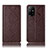 Coque Portefeuille Livre Cuir Etui Clapet H19P pour Oppo A94 5G Marron