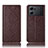 Coque Portefeuille Livre Cuir Etui Clapet H19P pour Oppo K10 5G Marron