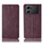 Coque Portefeuille Livre Cuir Etui Clapet H19P pour Oppo K10 5G Vin Rouge