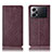 Coque Portefeuille Livre Cuir Etui Clapet H19P pour Oppo K10 Pro 5G Vin Rouge