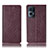 Coque Portefeuille Livre Cuir Etui Clapet H19P pour Oppo Reno7 Pro 5G Vin Rouge