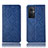 Coque Portefeuille Livre Cuir Etui Clapet H19P pour Oppo Reno7 Z 5G Bleu