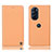 Coque Portefeuille Livre Cuir Etui Clapet H21P pour Motorola Moto Edge 30 Pro 5G Orange