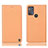 Coque Portefeuille Livre Cuir Etui Clapet H21P pour Motorola Moto G50 Orange