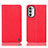 Coque Portefeuille Livre Cuir Etui Clapet H21P pour Motorola MOTO G52 Rouge