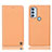 Coque Portefeuille Livre Cuir Etui Clapet H21P pour Motorola Moto G71 5G Orange