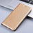 Coque Portefeuille Livre Cuir Etui Clapet H22P pour Apple iPhone 12 Mini Or