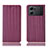 Coque Portefeuille Livre Cuir Etui Clapet H23P pour Oppo K10 5G Vin Rouge