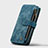 Coque Portefeuille Livre Cuir Etui Clapet H27 pour Apple iPhone 13 Mini Bleu