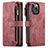 Coque Portefeuille Livre Cuir Etui Clapet H27 pour Apple iPhone 14 Pro Rouge