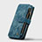 Coque Portefeuille Livre Cuir Etui Clapet H28 pour Apple iPhone 14 Pro Bleu