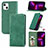 Coque Portefeuille Livre Cuir Etui Clapet H30 pour Apple iPhone 13 Vert