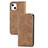 Coque Portefeuille Livre Cuir Etui Clapet H30 pour Apple iPhone 15 Marron