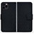 Coque Portefeuille Livre Cuir Etui Clapet HF1 pour Apple iPhone 14 Pro Max Noir
