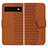 Coque Portefeuille Livre Cuir Etui Clapet HF1 pour Google Pixel 6 5G Marron