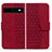 Coque Portefeuille Livre Cuir Etui Clapet HF1 pour Google Pixel 7a 5G Rouge