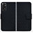 Coque Portefeuille Livre Cuir Etui Clapet HF1 pour Xiaomi Redmi Note 11 4G (2022) Noir