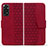 Coque Portefeuille Livre Cuir Etui Clapet HF1 pour Xiaomi Redmi Note 11 4G (2022) Rouge