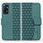 Coque Portefeuille Livre Cuir Etui Clapet HF1 pour Xiaomi Redmi Note 11 Pro 4G Vert