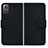 Coque Portefeuille Livre Cuir Etui Clapet HF1 pour Xiaomi Redmi Note 12S Noir