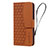 Coque Portefeuille Livre Cuir Etui Clapet HF2 pour Apple iPhone 14 Pro Marron