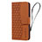 Coque Portefeuille Livre Cuir Etui Clapet HF2 pour Google Pixel 6 5G Marron