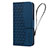 Coque Portefeuille Livre Cuir Etui Clapet HF2 pour Google Pixel 7a 5G Bleu