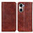 Coque Portefeuille Livre Cuir Etui Clapet K01Z pour Huawei Honor 60 5G Marron