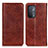 Coque Portefeuille Livre Cuir Etui Clapet K01Z pour Oppo A74 5G Marron