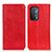 Coque Portefeuille Livre Cuir Etui Clapet K01Z pour Oppo A74 5G Rouge