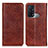 Coque Portefeuille Livre Cuir Etui Clapet K01Z pour Oppo Reno5 A Marron