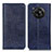 Coque Portefeuille Livre Cuir Etui Clapet K01Z pour Sharp Aquos R7s Bleu