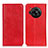 Coque Portefeuille Livre Cuir Etui Clapet K01Z pour Sharp Aquos R7s Rouge