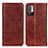 Coque Portefeuille Livre Cuir Etui Clapet K01Z pour Xiaomi Redmi Note 10 5G Marron