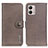 Coque Portefeuille Livre Cuir Etui Clapet K02Z pour Motorola Moto G53 5G Gris