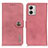 Coque Portefeuille Livre Cuir Etui Clapet K02Z pour Motorola Moto G53 5G Rose