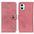 Coque Portefeuille Livre Cuir Etui Clapet K02Z pour Motorola Moto G73 5G Rose