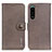 Coque Portefeuille Livre Cuir Etui Clapet K02Z pour Sony Xperia 5 III Gris