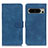 Coque Portefeuille Livre Cuir Etui Clapet K03Z pour Google Pixel 8 Pro 5G Bleu