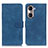 Coque Portefeuille Livre Cuir Etui Clapet K03Z pour Huawei Honor 60 5G Bleu