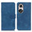 Coque Portefeuille Livre Cuir Etui Clapet K03Z pour Huawei Nova 9 Pro Bleu