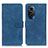 Coque Portefeuille Livre Cuir Etui Clapet K03Z pour Huawei Nova 9 SE Bleu