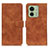 Coque Portefeuille Livre Cuir Etui Clapet K03Z pour Motorola Moto Edge (2023) 5G Marron