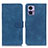 Coque Portefeuille Livre Cuir Etui Clapet K03Z pour Motorola Moto Edge 30 Lite 5G Bleu