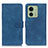 Coque Portefeuille Livre Cuir Etui Clapet K03Z pour Motorola Moto Edge 40 5G Bleu