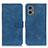 Coque Portefeuille Livre Cuir Etui Clapet K03Z pour Motorola Moto G 5G (2023) Bleu