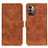 Coque Portefeuille Livre Cuir Etui Clapet K03Z pour Nokia G11 Marron