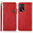 Coque Portefeuille Livre Cuir Etui Clapet K03Z pour Oppo A16s Rouge