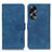 Coque Portefeuille Livre Cuir Etui Clapet K03Z pour Oppo A18 Bleu