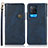 Coque Portefeuille Livre Cuir Etui Clapet K03Z pour Oppo A54 4G Bleu